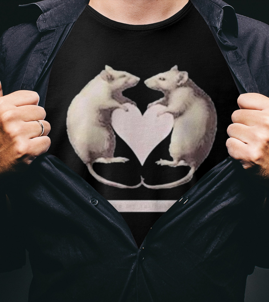 Dogecore I Love My Rat Husband Heart Rats T-Shirt