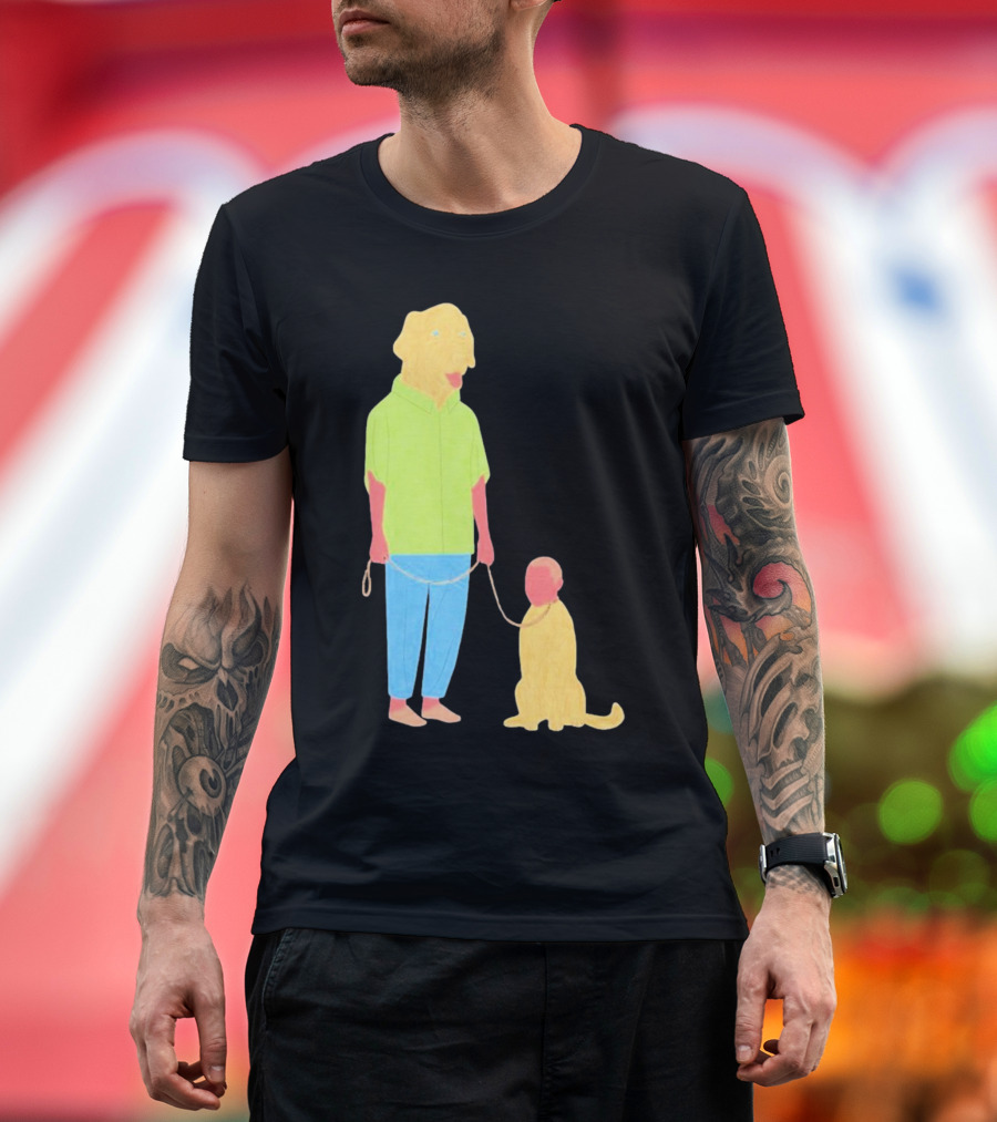 Dogswap Staselė Jakunskaitė Human Dog Head Swap T-Shirt