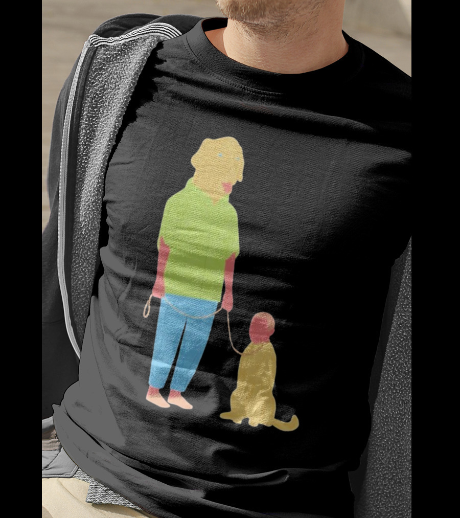 Dogswap Staselė Jakunskaitė Human Dog Head Swap T-Shirt