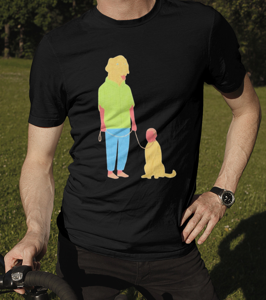 Dogswap Staselė Jakunskaitė Human Dog Head Swap T-Shirt