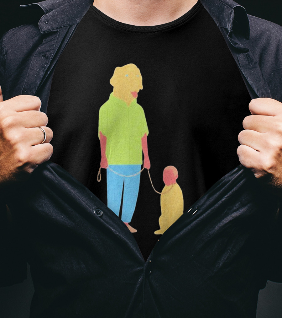 Dogswap Staselė Jakunskaitė Human Dog Head Swap T-Shirt