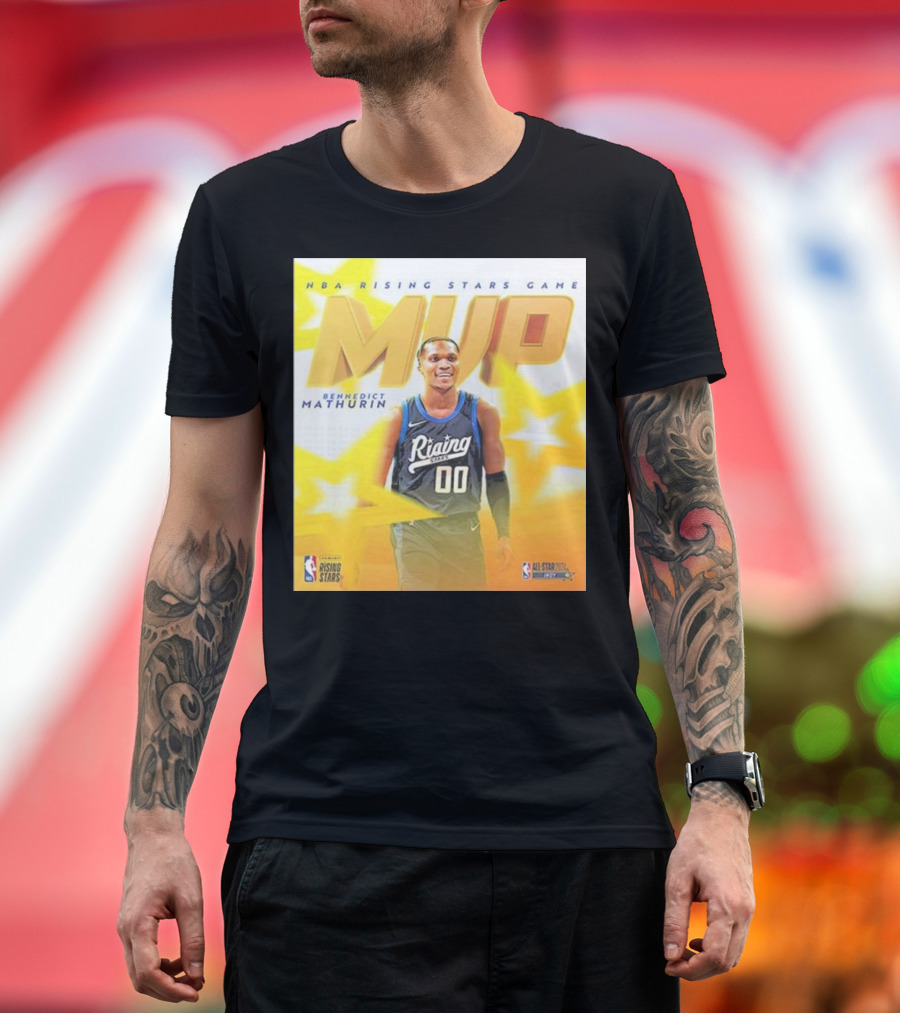 NBA Rising Stars Game MVP Bennedict Mathurin 2024 All-Star Classic T-Shirt