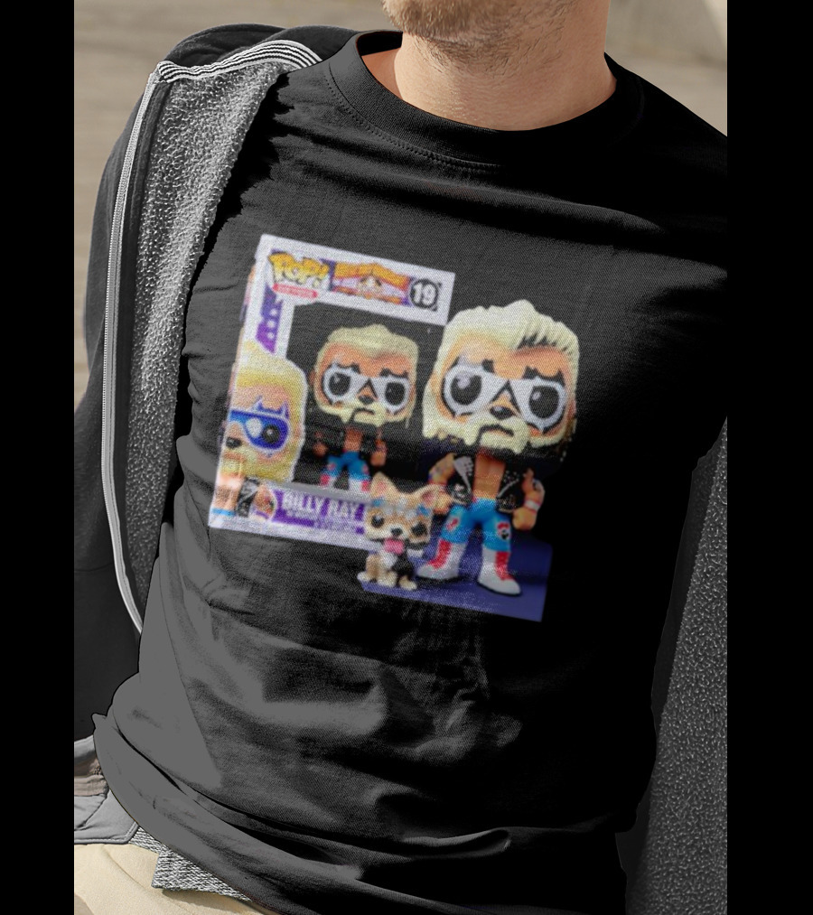Billy Raydog Ai Pop Action Figures With Blonde Mullet And Blue Star Pants T-Shirt