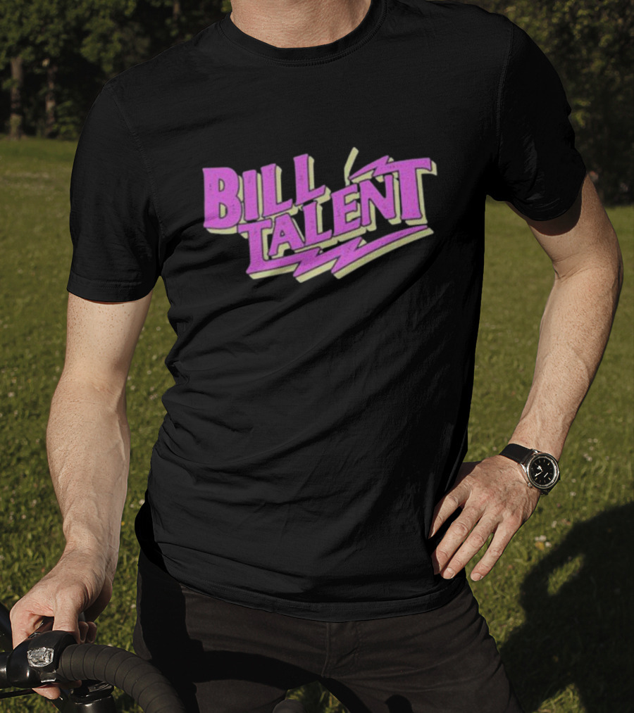 Billy Talent Band Neon Pink Lightning T-Shirt