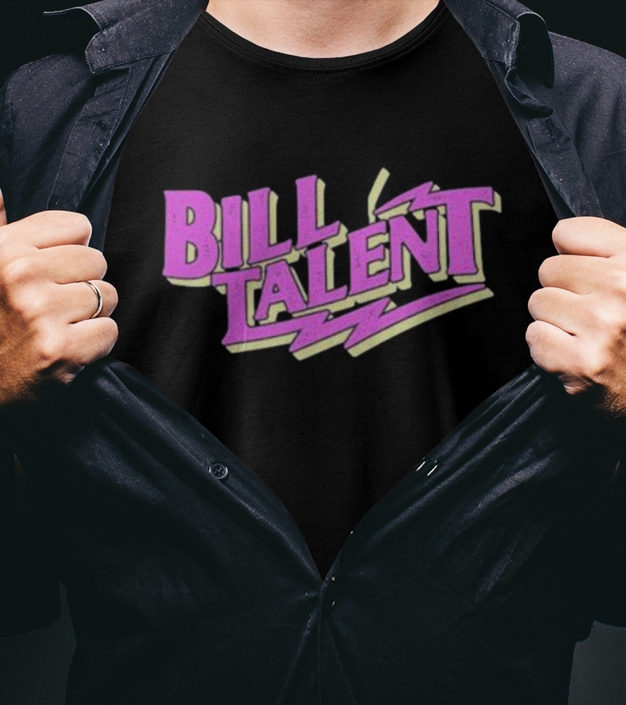 Billy Talent Band Neon Pink Lightning T-Shirt