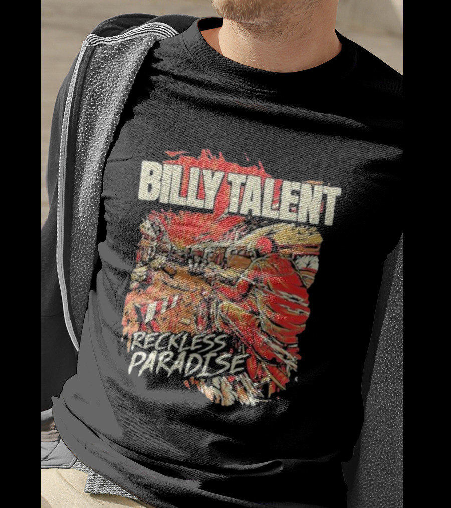 Billy Talent Reckless Paradise Explosive Motorcycle T-Shirt