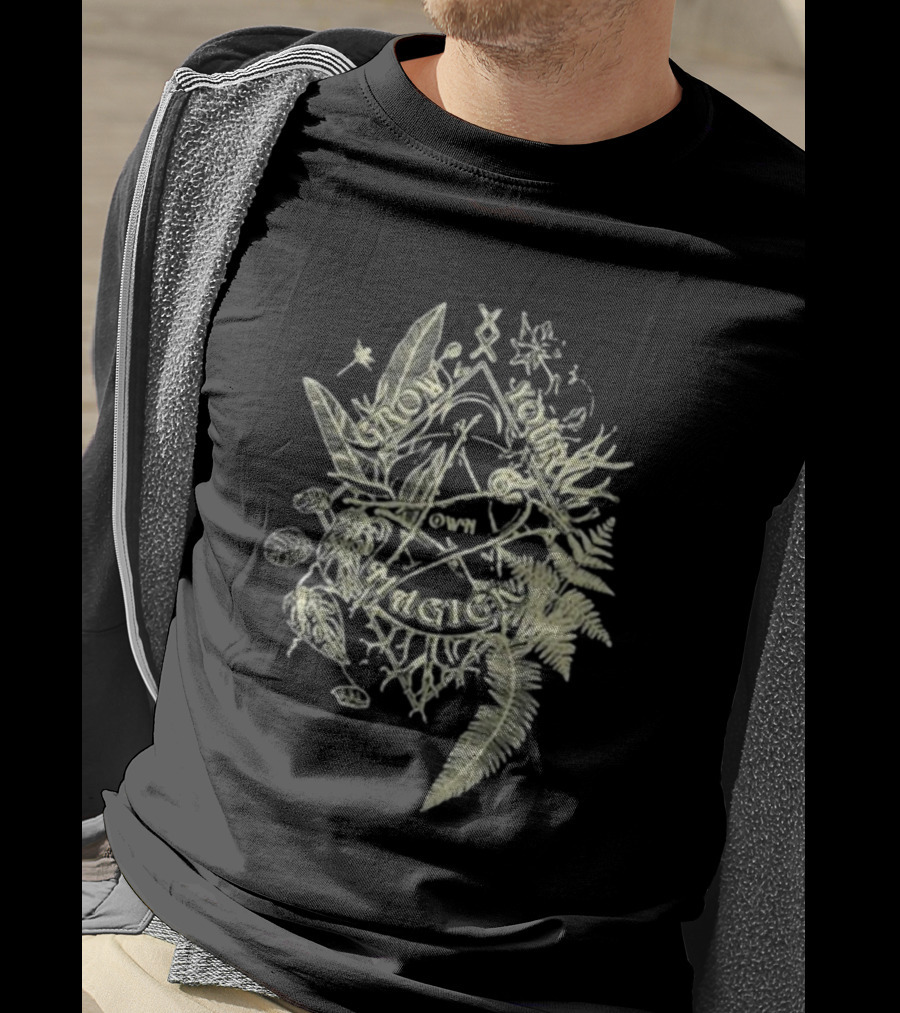 Blackcraft Cult Grow Your Own Magic Pentagram Botanical T-Shirt