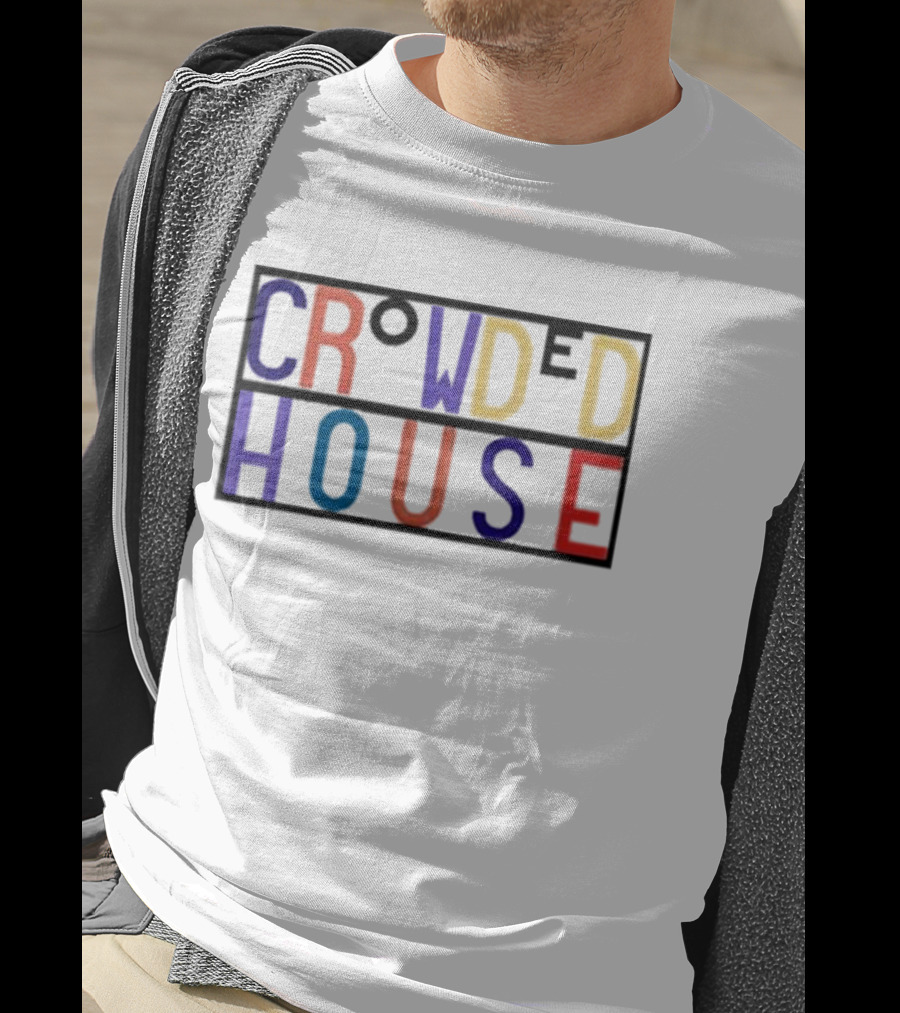Crowded House Colorful Block Letters T-Shirt