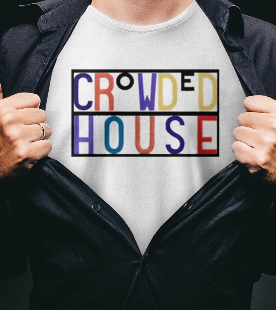 Crowded House Colorful Block Letters T-Shirt