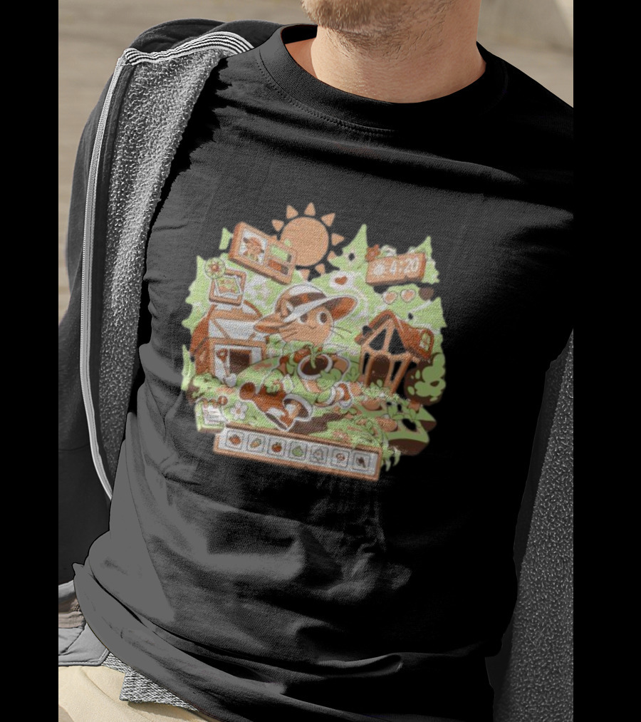 4:20 Harvest Meow In Farm Game Scene T-Shirt