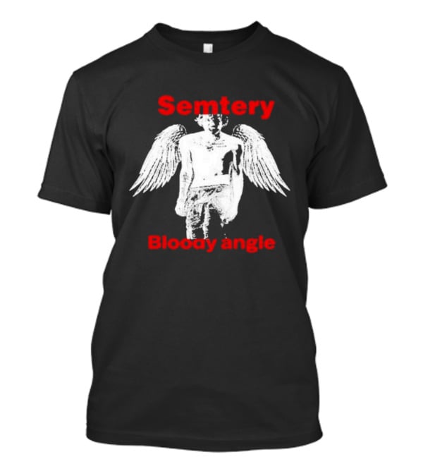 Semetery Bloody Angle Haunted Mound Angel T-Shirt