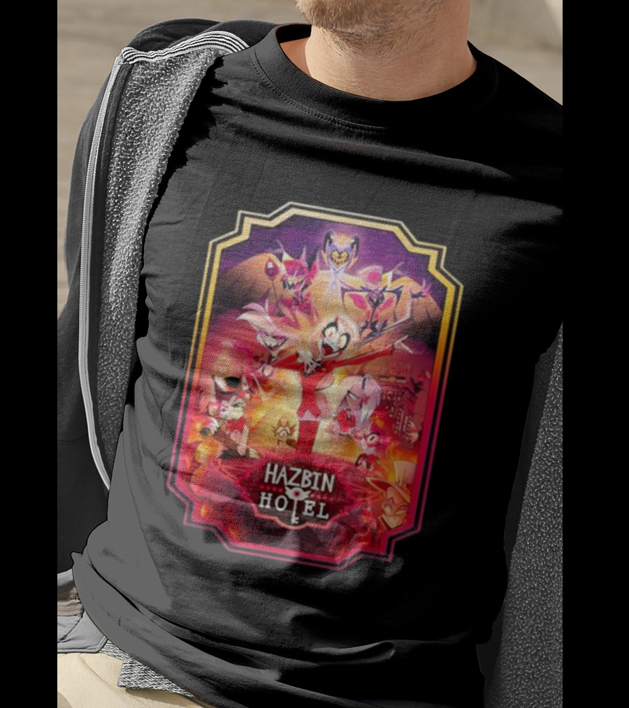 Hazbin Hotel Vibrant Character Montage T-Shirt