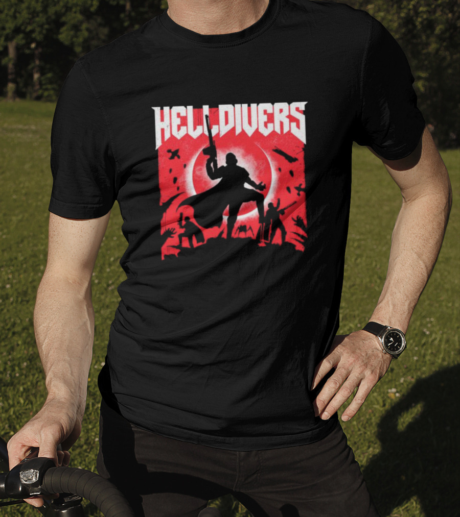 Helldivers Red Moon Battle T-Shirt