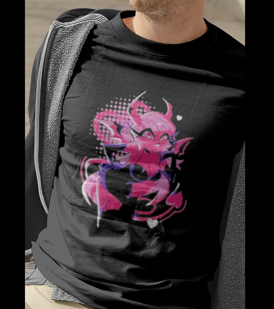 Helluva Boss Verosika Mayday Pink Demon Character T-Shirt