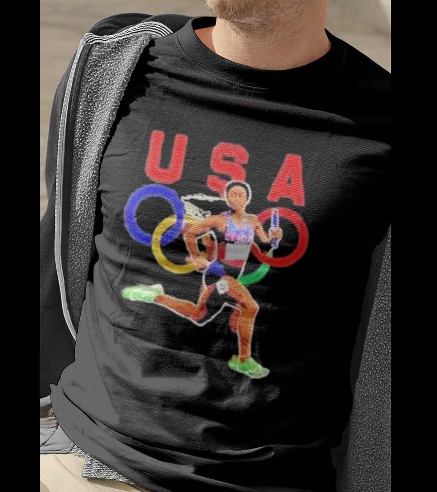 USA Olympic Runner Sha’carri Richardson Paris T-Shirt