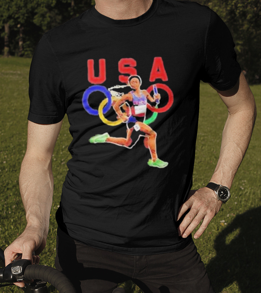 USA Olympic Runner Sha’carri Richardson Paris T-Shirt