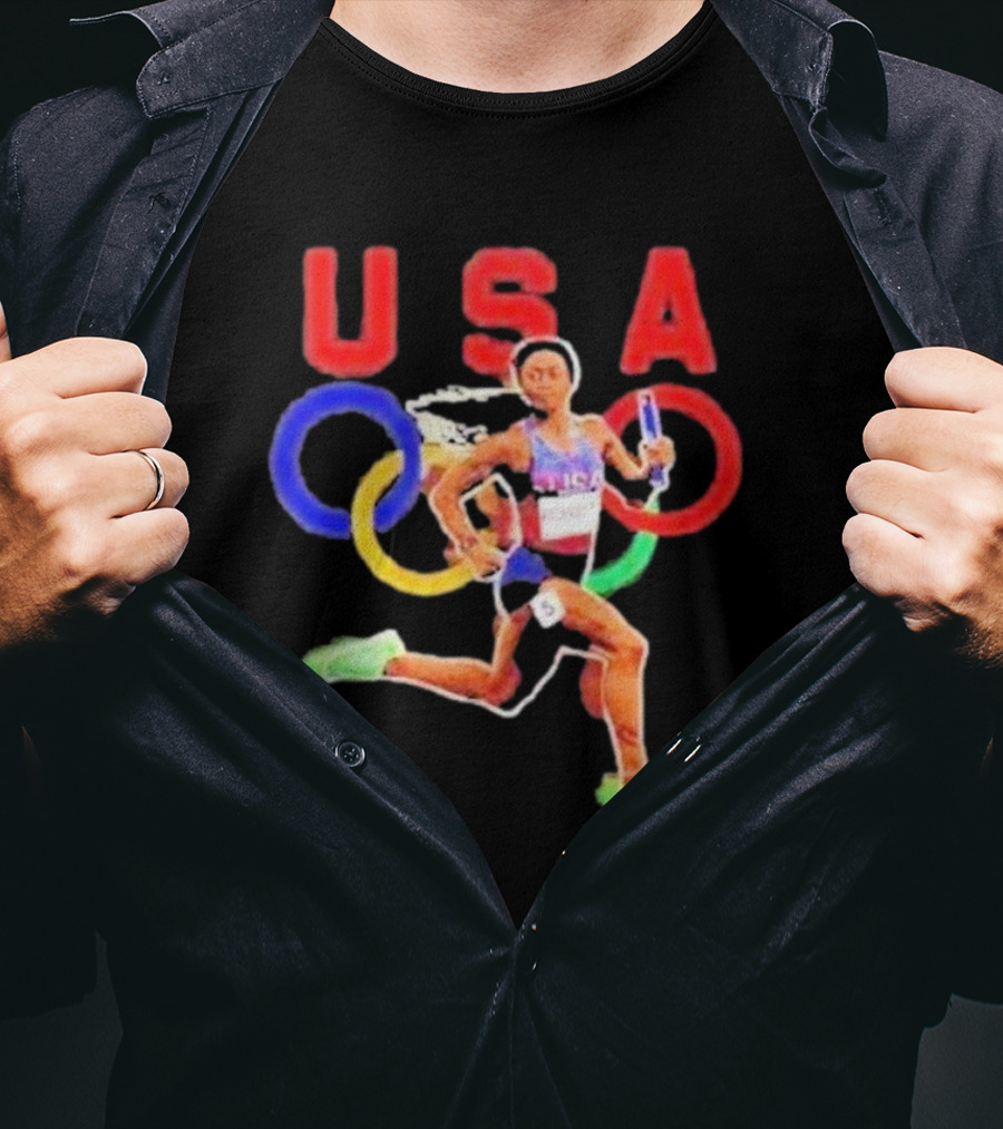 USA Olympic Runner Sha’carri Richardson Paris T-Shirt
