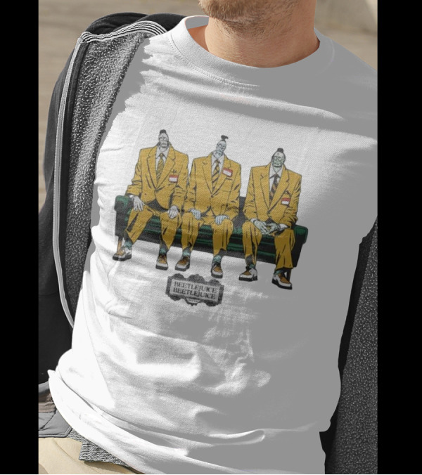 Beetlejuice Beetlejuice Beetlejuice Jeff Bob Dave Trio On Couch T-Shirt