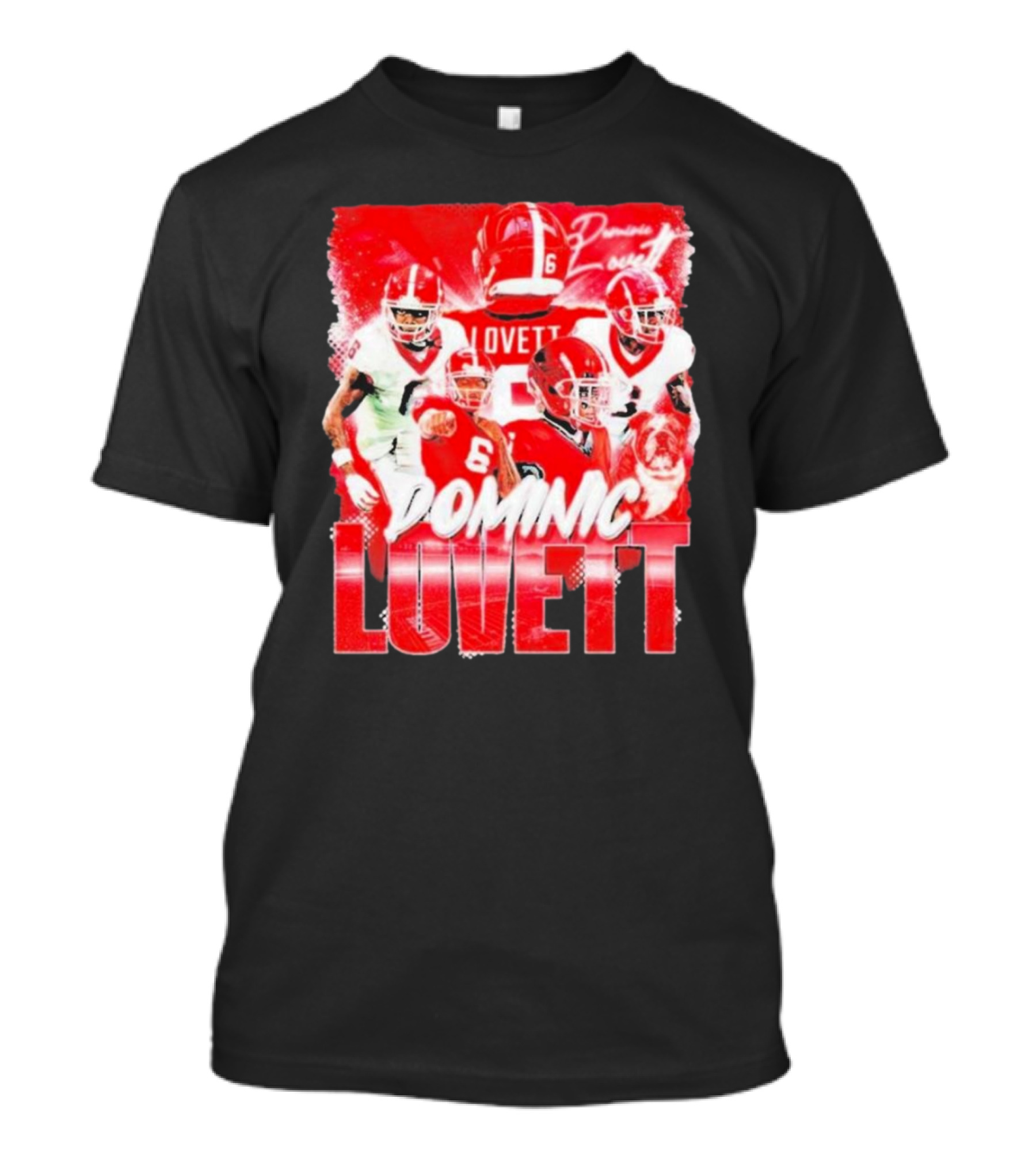 Georgia Bulldogs Dominic Lovett Football Sportswear T-Shirt