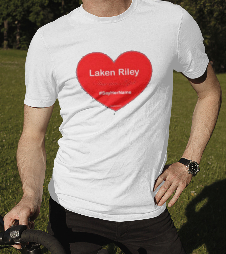 Laken Riley America's Girl #SayHerName Heart T-Shirt