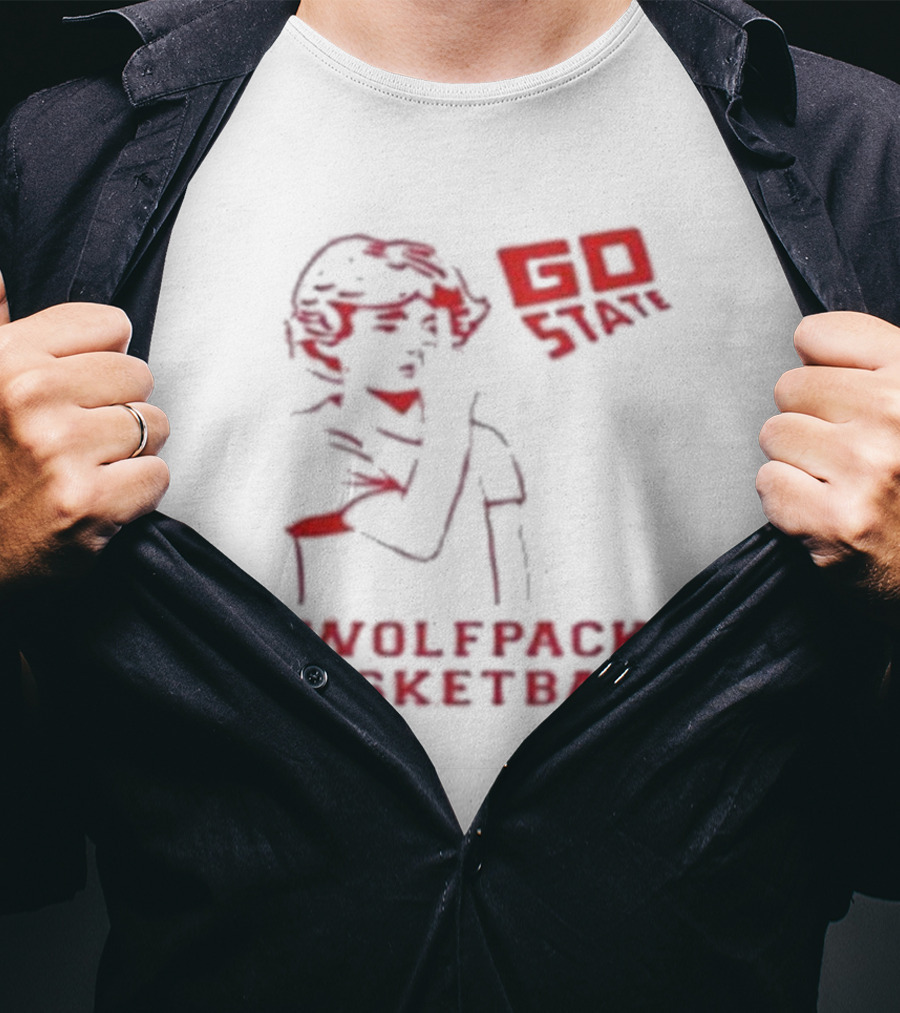 Go State Wolfpack Basketball Fan Support T-Shirt