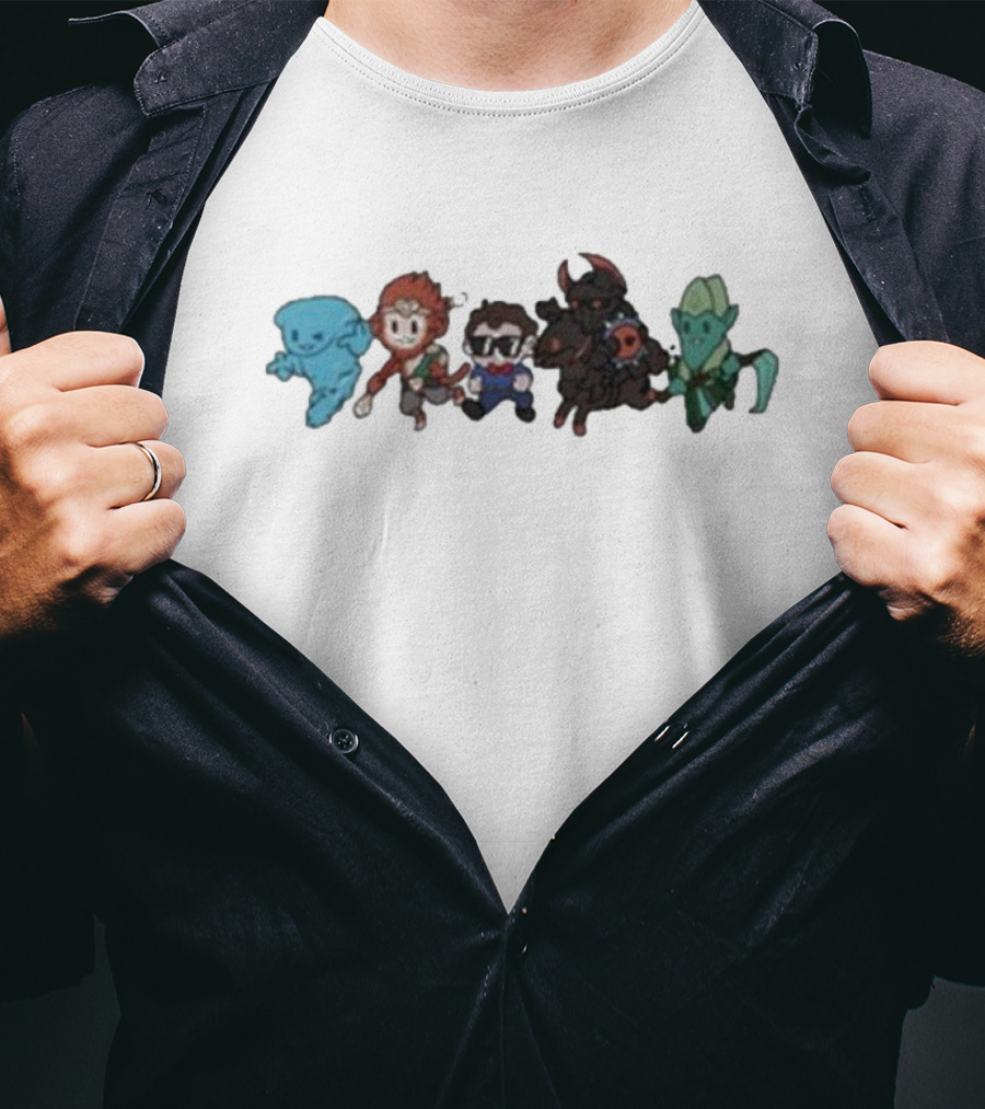 Gorgc Streamlabs Heroes Pixels Characters T-Shirt