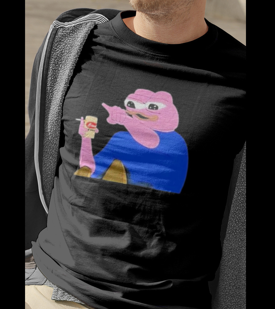 Haider $Pork Based Beer Cheetos And Pepe Style Image T-Shirt