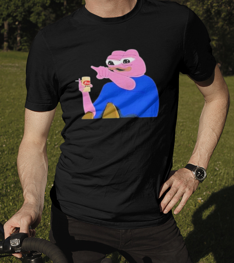 Haider $Pork Based Beer Cheetos And Pepe Style Image T-Shirt