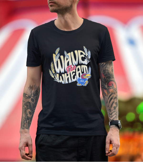 Premium T-Shirt: KU Jayhawks Wave the Wheat T-Shirt KU Jayhawks Wave the Wheat T-Shirt