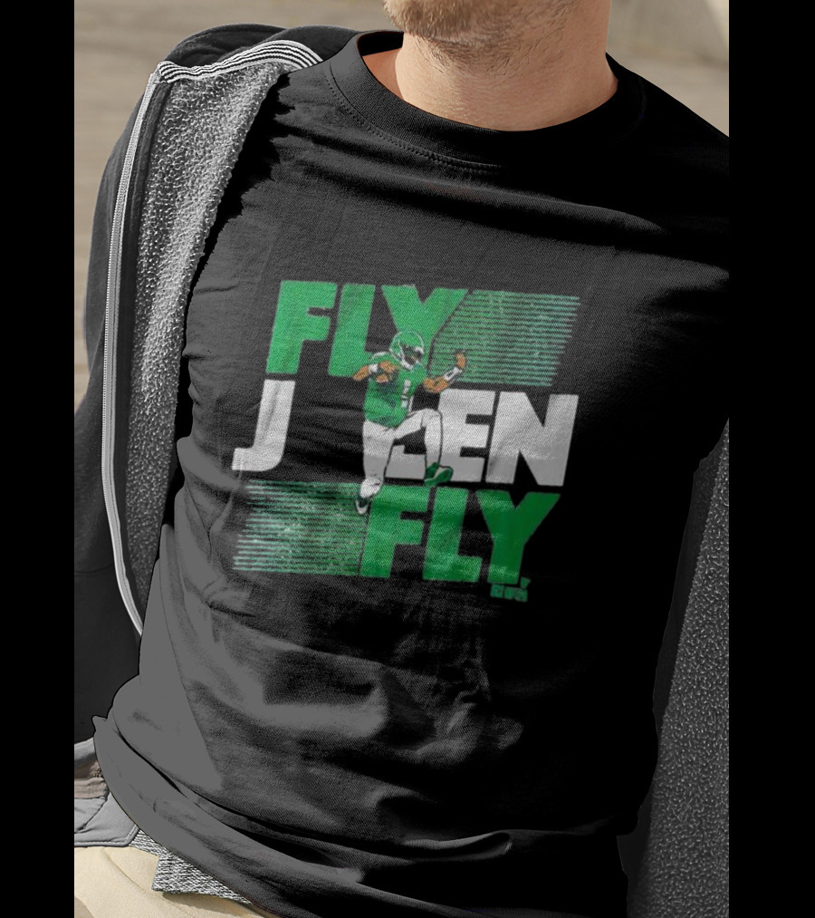 Fly Jalen Fly Green Football T-Shirt