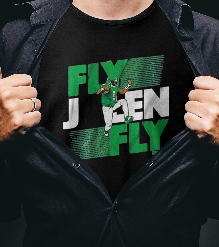 Fly Jalen Fly Green Football T-Shirt