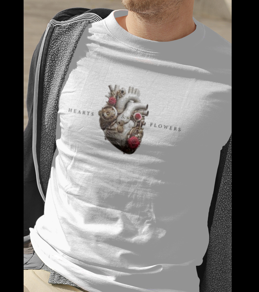 Jennifer Lopez Hearts And Flowers Roses And Mechanical Heart T-Shirt