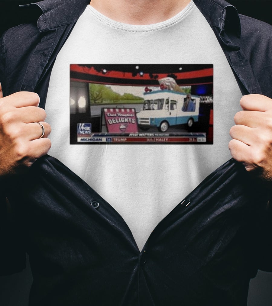 Jesse Watters Primetime Fox News Ice Cream Truck Delights T-Shirt