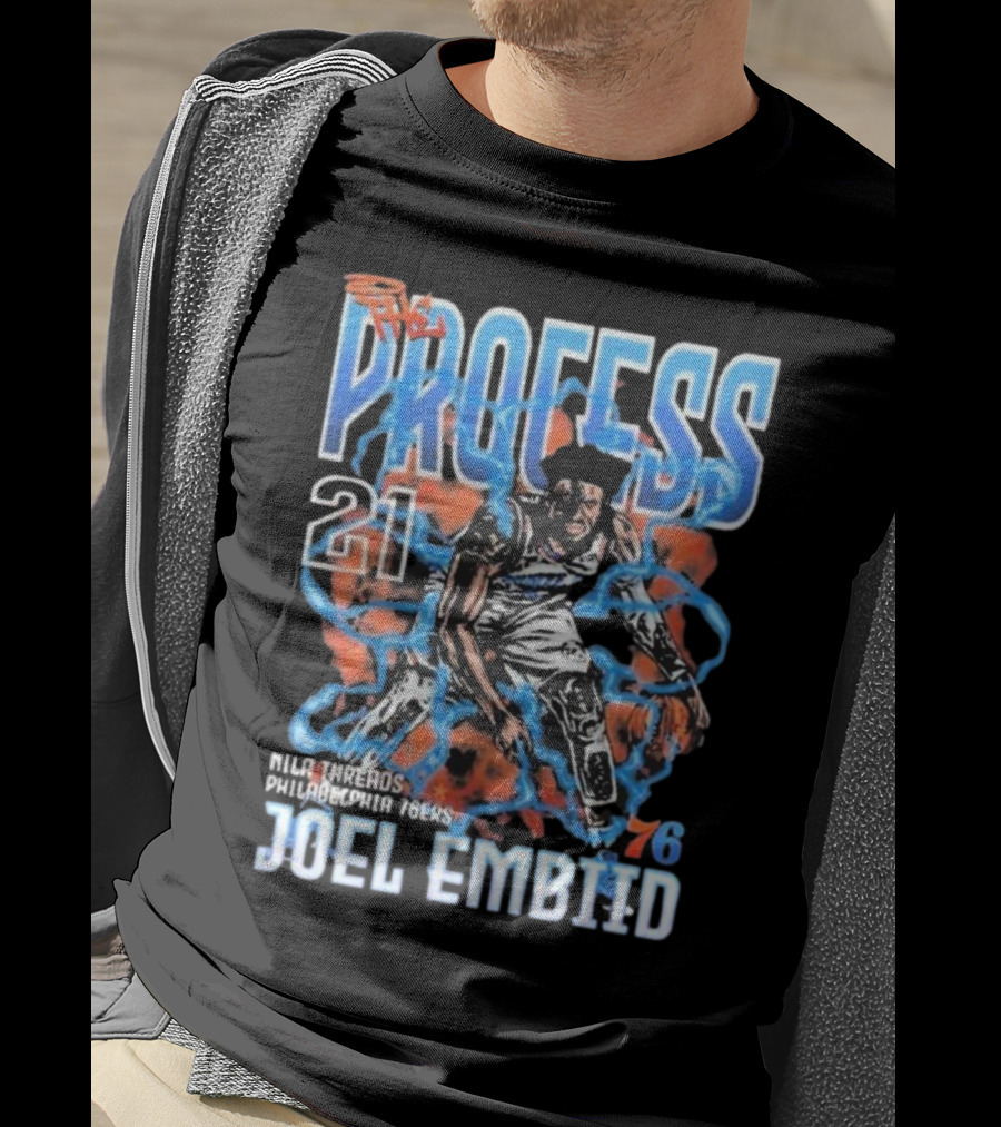 Joel Embiid The Process 21 Philadelphia 76ers NBA 76 T-Shirt