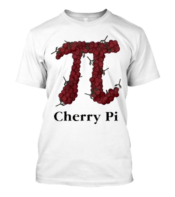 Cherry Pi Jon Hurwitz π Symbol Made Of Red Cherries T-Shirt