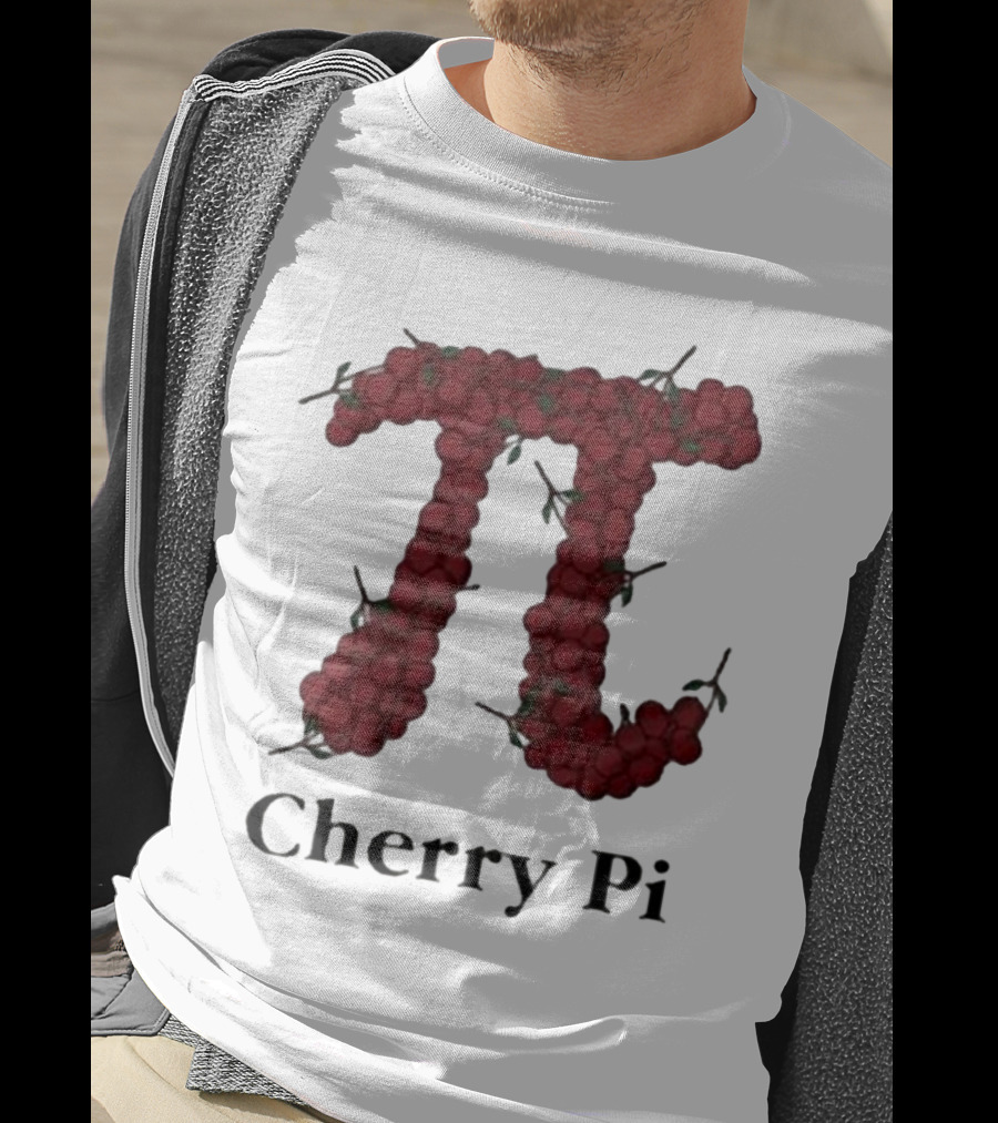 Cherry Pi Jon Hurwitz π Symbol Made Of Red Cherries T-Shirt