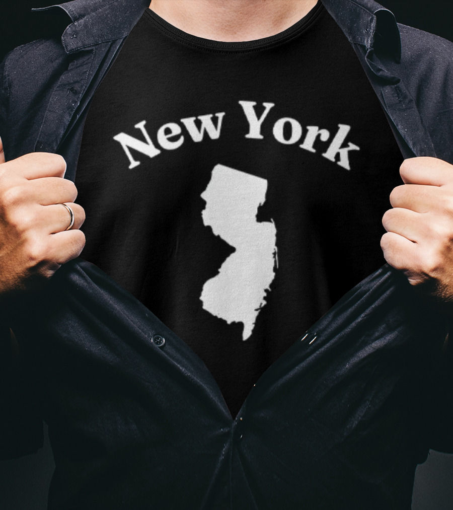 New York New Jersey Map T-Shirt