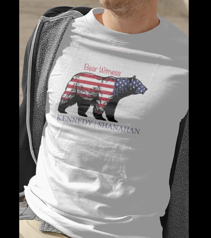 Bear Witness American Flag Bear Kennedy Shanahan T-Shirt