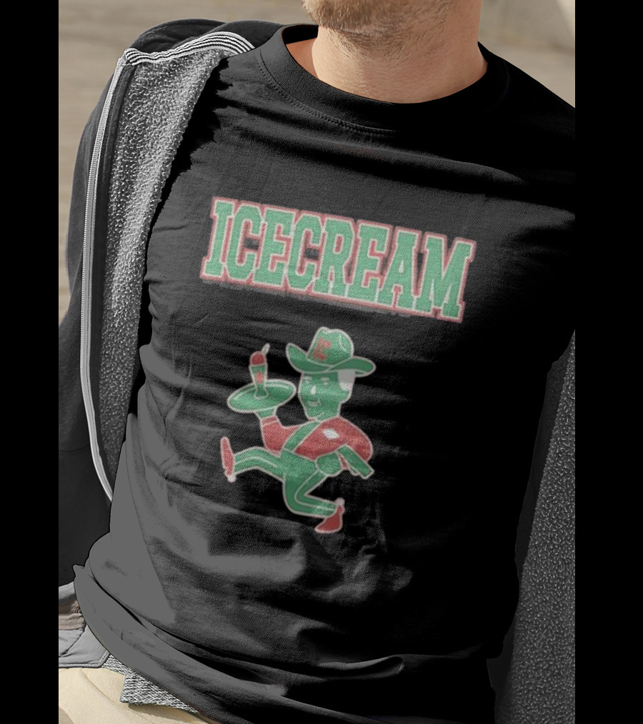 ICECREAM Retro Cowboy Dessert T-Shirt