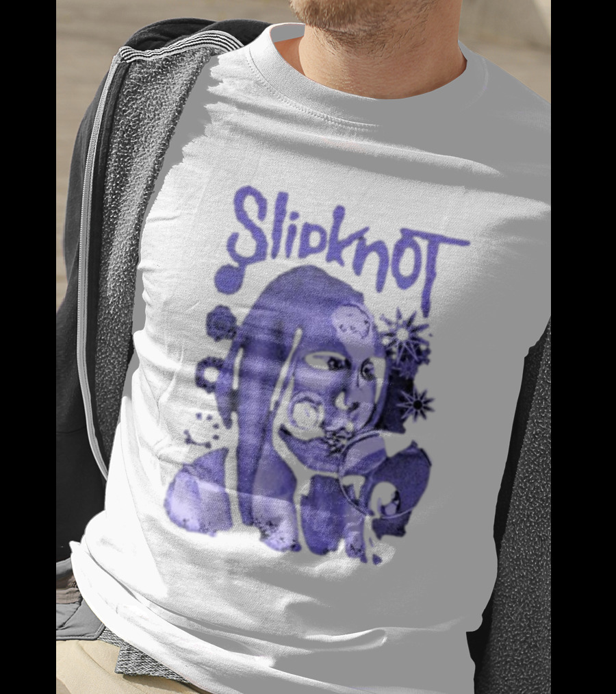 Slipknot Inbetween Shapes Abstract Masked Figure With Geometric T-Shirt