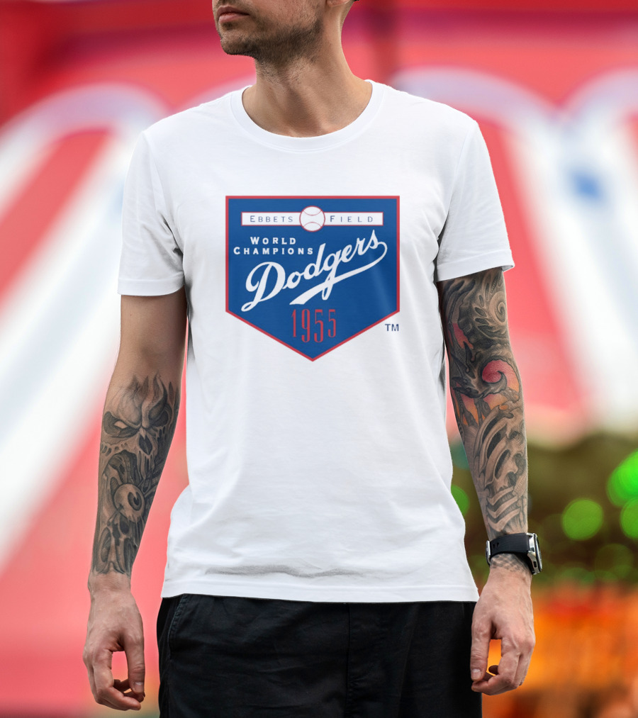 Ebbets Field World Champions Dodgers 1955 T-Shirt