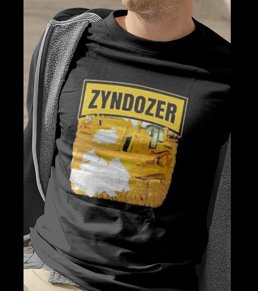 Zyndozer Funny Ahh Tees Bulldozer Image T-Shirt