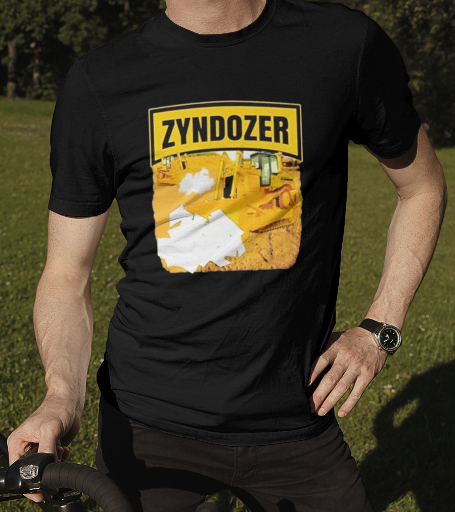 Zyndozer Funny Ahh Tees Bulldozer Image T-Shirt