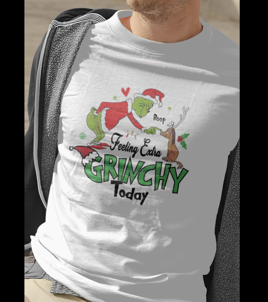 Grinch Boop Feeling Extra Grinchy Today T-Shirt