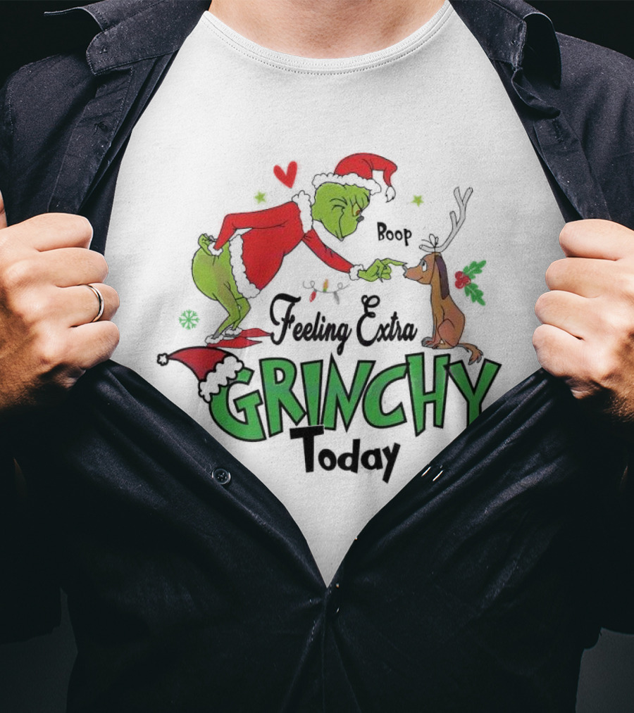 Grinch Boop Feeling Extra Grinchy Today T-Shirt