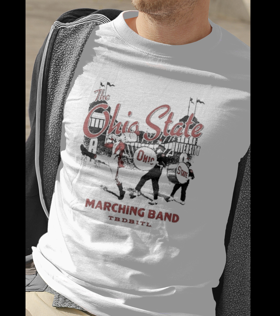 Ohio State University Marching Band TDBITL Ohio State Buckeyes Mitchell And Ness T-Shirt
