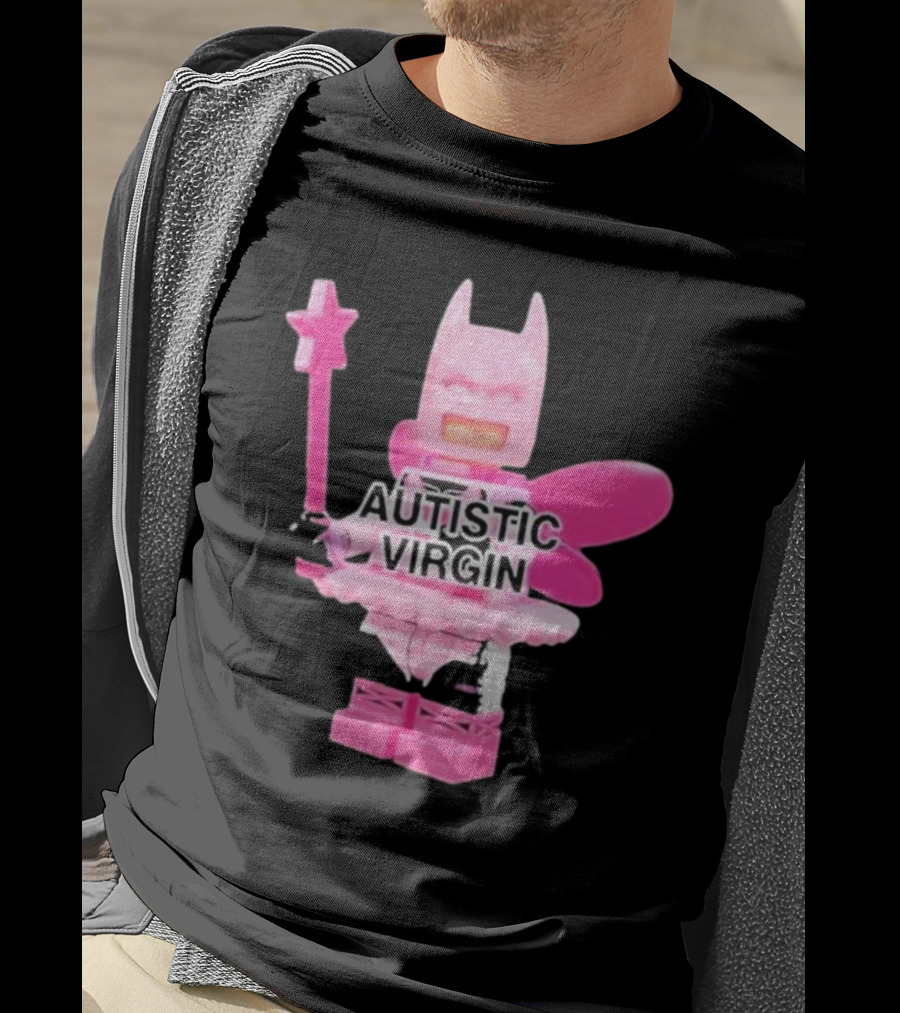 Autistic Virgin Pink Lego Fairy Batman T-Shirt