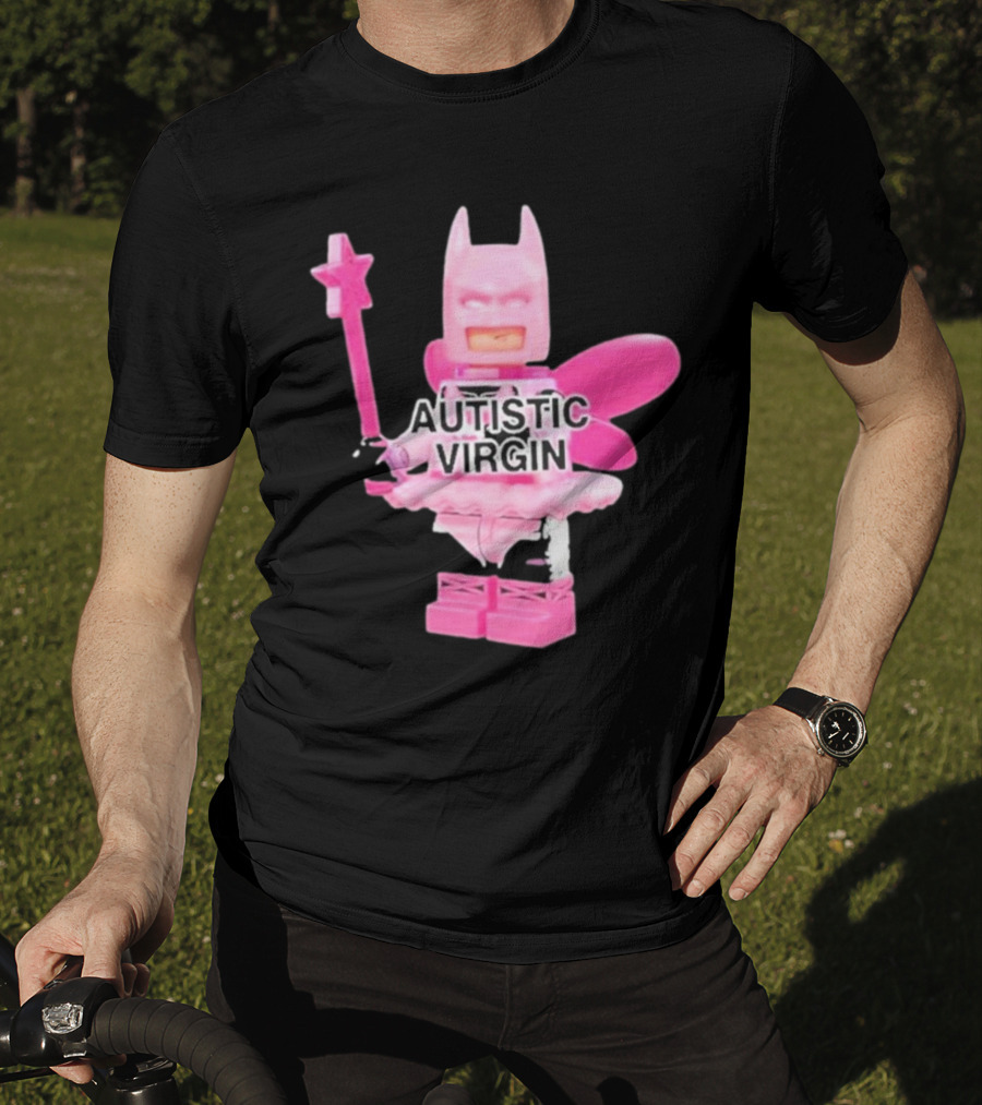 Autistic Virgin Pink Lego Fairy Batman T-Shirt