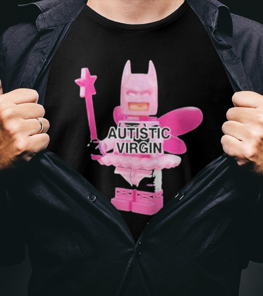 Autistic Virgin Pink Lego Fairy Batman T-Shirt