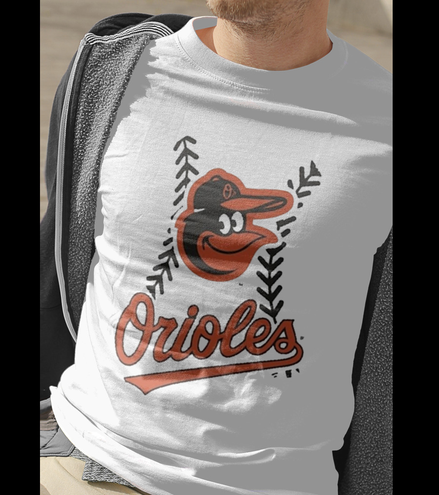 Baltimore Orioles Logo Personalized Name And Number Fastball T-Shirt